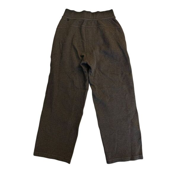 Lululemon Ribbed Straight Leg Super-High-Rise Crop 23" heathered black size 4 - Picture 3 of 6